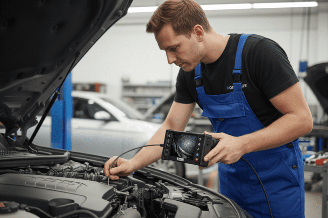 Использование промышленных и технических эндоскопов в автомобильной промышленности